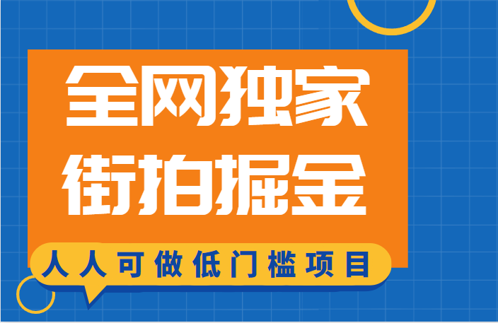 fy1060期-全网独家一街拍掘金，低门槛人人可做的赚钱项目(探索全网独家街拍掘金项目，轻松实现低门槛赚钱)