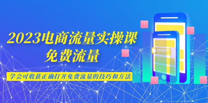 fy1278期-2023电商流量实操课-免费流量，学会可收获正确打开免费流量的技巧和方法(掌握免费流量秘诀，提升电商运营效率)