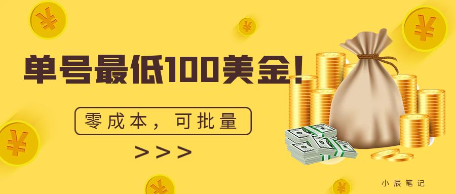 fy1362期-单号最低100美金，零成本，小白无脑操作。可复制，可扩大。(“零成本、小白友好的Instagram高粉账号出售项目实操指南”)