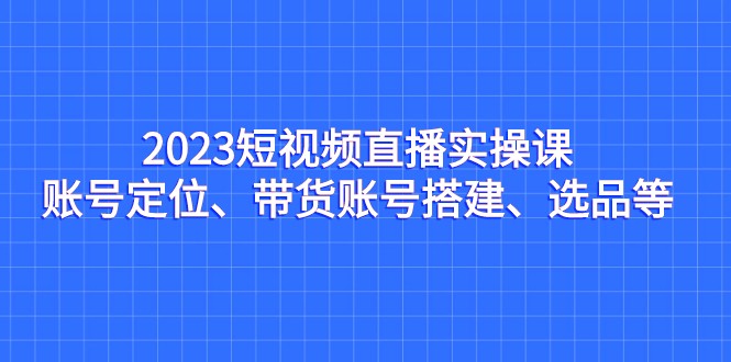 fy1429期-2023短视频直播实操课，账号定位、带货账号搭建、选品等(fy1429期-2023短视频直播实操课全面掌握直播技巧与策略)