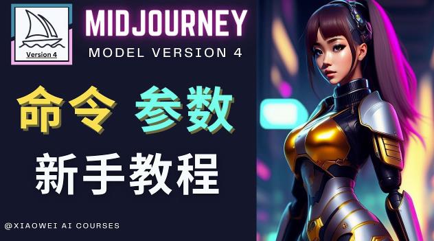 mp1335期-Midjourney新手入门教程，轻松创作顶级图像，命令参数-新手教程(Midjourney新手指南详解命令与参数，轻松创作顶级图像)