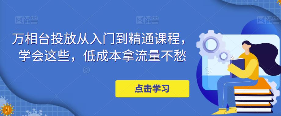 mp1341期-万相台投放从入门到精通课程，学会这些，低成本拿流量不愁(掌握万相台投放技巧，实现低成本流量获取)