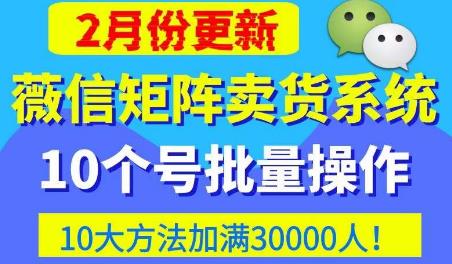 mp1368期-微信矩阵卖货系统，多线程批量养10个微信号，10种加粉落地方法，快速加满3W人卖货！(掌握微信矩阵卖货系统，实现快速增粉与高效销售)