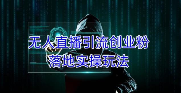 mp1449期-外面收费3980的无人直播引流创业粉落地实操玩法，单日引100+精准创业粉(掌握无人直播引流创业粉技巧，助您轻松吸引精准粉丝)