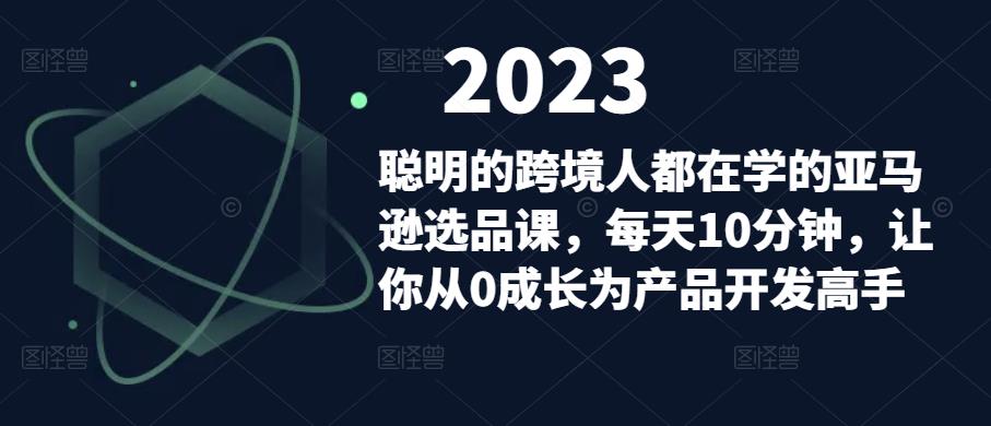 mp1673期-聪明的跨境人都在学的亚马逊选品课，每天10分钟，让你从0成长为产品开发高手(亚马逊选品课每天10分钟，助你从0成长为产品开发高手)