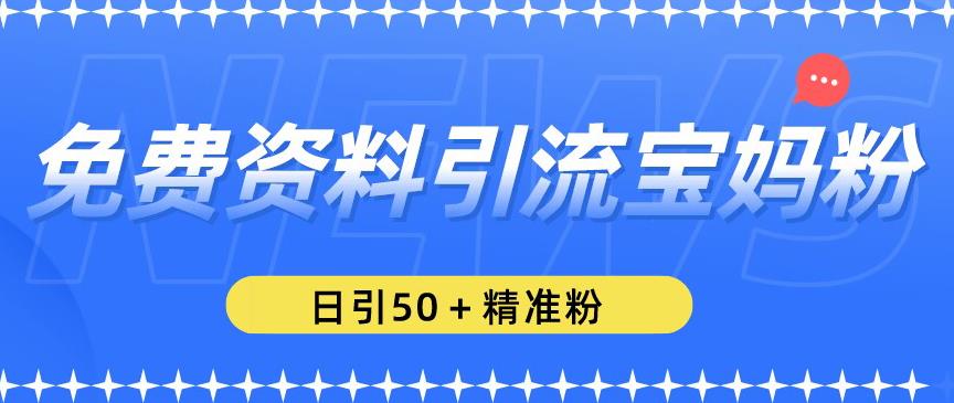 mp1938期-免费资料引流宝妈粉，日引50+精准粉【揭秘】(揭秘免费资料引流宝妈粉的方法)