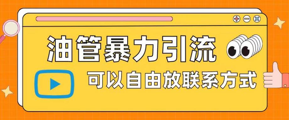 mp2340期-油管暴力引流，可以自由放联系方式【揭秘】(“揭秘油管暴力引流自由度高、收益丰厚、联系方式自由放”)