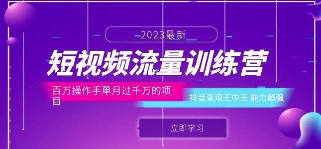 mp2443期-短视频流量训练营：百万操作手单月过千万的项目：抖音变现王中王能力超强(“mp2443期短视频流量训练营深度解析抖音变现策略与实战技巧”)