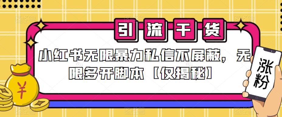 mp2929期-小红书无限暴力私信不屏蔽，无限多开脚本【仅揭秘】(揭秘小红书无限暴力私信不屏蔽及无限多开脚本方法)