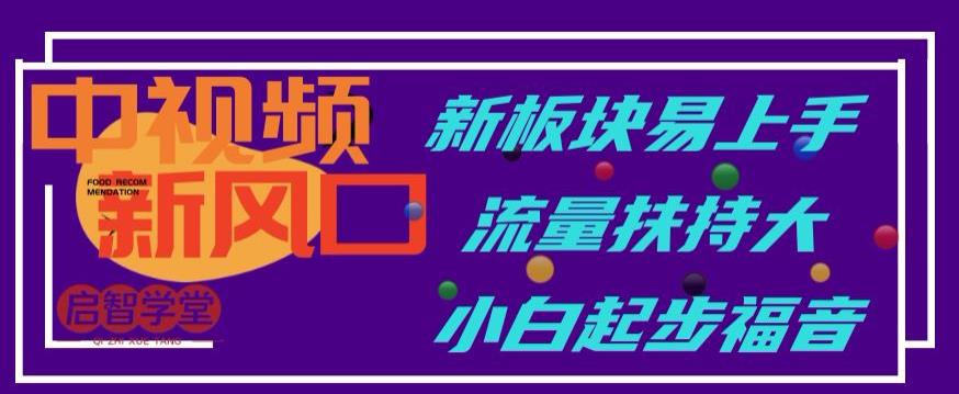 mp2936期-中视频新风口，新板块易上手，流量扶持大，小白起步福音【揭秘】(探索中视频新风口易上手、流量扶持大，新手的福音)