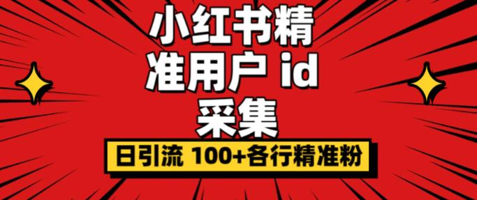 mp3120期-小白都会用的小红书精准用户id采集器日引流精准粉可达到100+（软件+教程）(小红书精准用户id采集器，助力小白日引流精准粉)