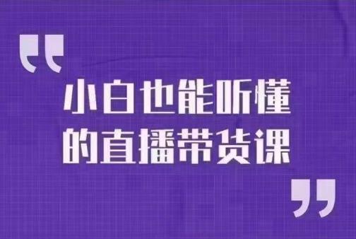 mp3339期-大威本威·小白也能听懂的直播带货课，玩转直播带货，轻松出单(大威本威直播带货课程小白也能轻松上手的实用指南)