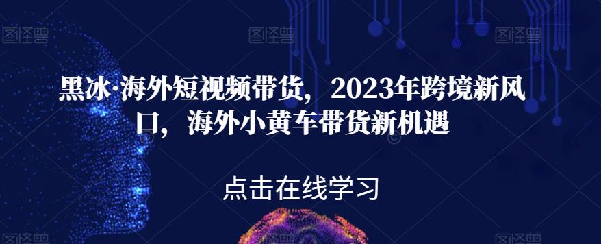 mp3566期-黑冰·海外短视频带货，2023年跨境新风口，海外小黄车带货新机遇(“黑冰·海外短视频带货课程全面解析2023年跨境电商新风口及小黄车带货新机遇”)