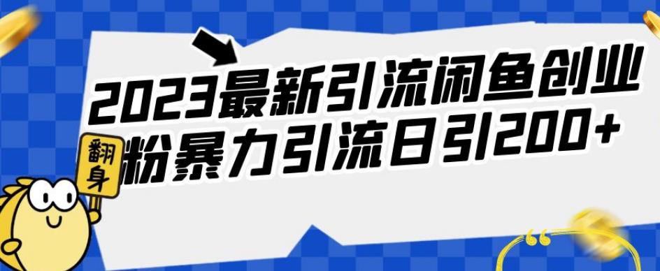 mp3793期-2023最新引流闲鱼创业粉暴力引流日引200+【揭秘】(揭秘2023最新闲鱼引流创业粉方法)