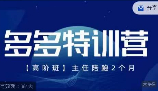 mp3917期-纪主任·多多特训营高阶班【9月13日更新】，拼多多最新玩法技巧落地实操(探索拼多多最新玩法技巧，提升运营实力)