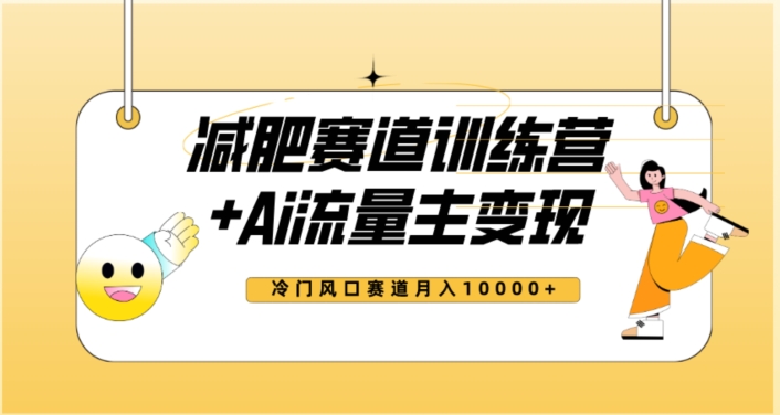 mp4635期-全新减肥赛道AI流量主+训练营变现玩法教程，蓝海冷门赛道小白轻松上手，月入10000+【揭秘】(全新减肥赛道AI流量主训练营变现教程小白也能轻松月入10000+)