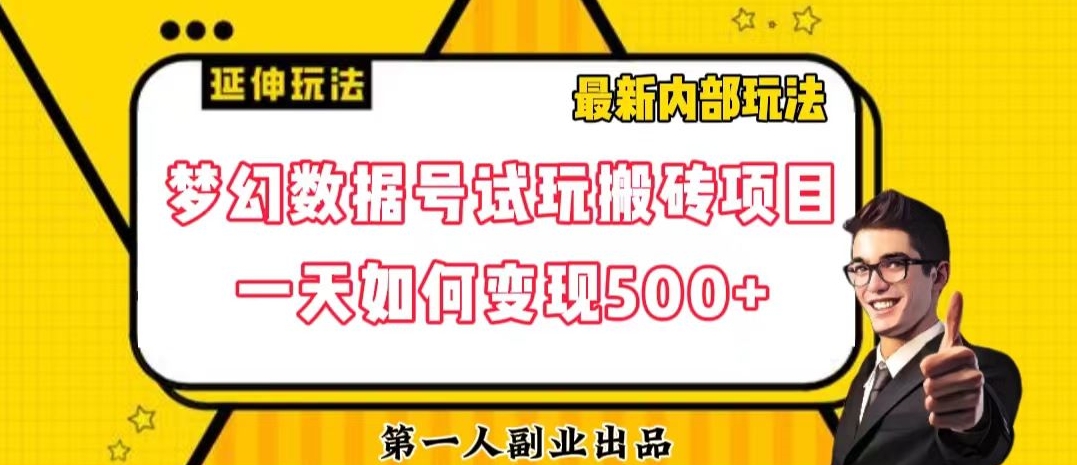 mp5082期-数据号回归玩法游戏试玩搬砖项目再创日入500+【揭秘】(揭秘梦幻数据号试玩搬砖项目如何实现日入500+)