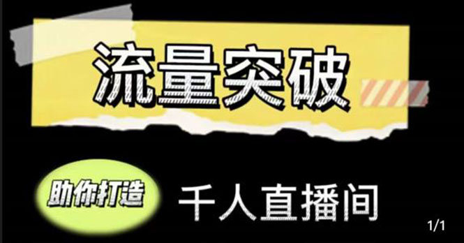 （4163期）直播运营实战视频课，助你打造千人直播间（14节视频课）(《4163期直播运营实战视频课助你轻松打造千人直播间》)