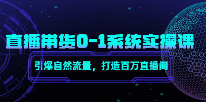 （4447期）直播带货0-1系统实操课，引爆自然流量，打造百万直播间！(深度解析直播带货运营策略，助力打造百万级直播间)