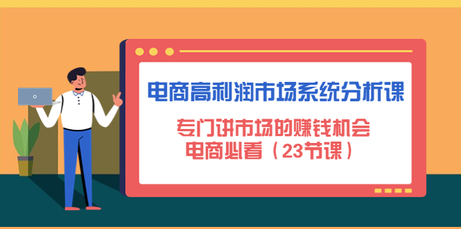 （4572期）电商高利润市场系统分析课：专门讲市场的赚钱机会，电商必看（23节课）(深度剖析电商市场，揭示赚钱之道)