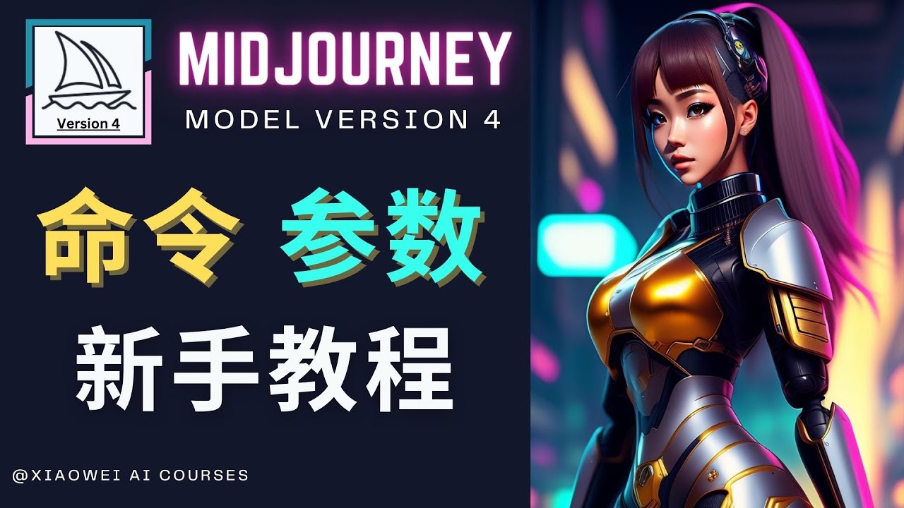 （4873期）Midjourney新手入门教程，轻松创作顶级图像，命令参数-新手教程(Midjourney新手指南详解命令参数与实操技巧)