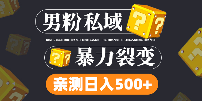 （4880期）男粉私域项目：亲测男粉裂变日入500+（视频教程）(探索微信裂变营销男粉私域项目实战教程)