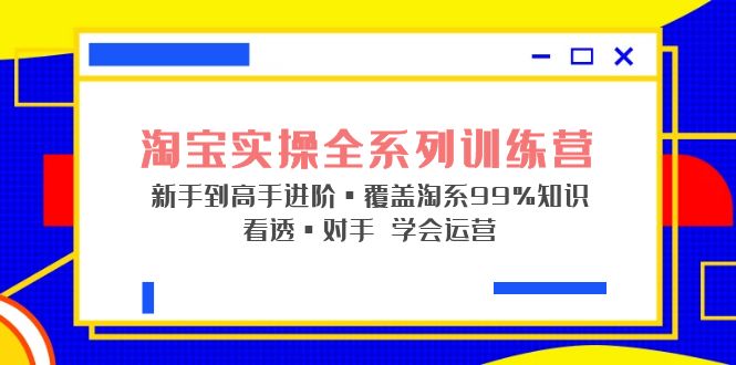 （5172期）淘宝实操全系列训练营 新手到高手进阶·覆盖·99%知识 看透·对手 学会运营(淘宝实操全系列训练营从新手到高手的全面指南)