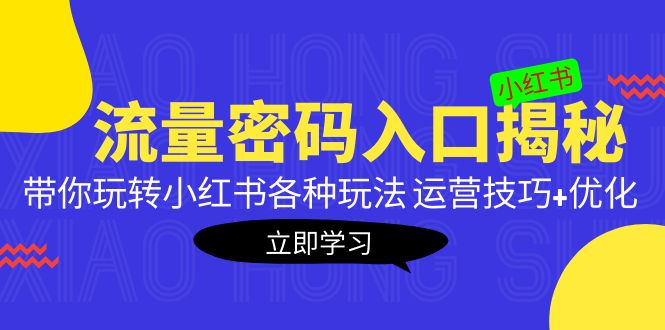 （5179期）小红书流量密码入口揭秘：带你玩转小红书各种玩法 运营技巧+优化！(揭秘小红书流量密码全面掌握运营技巧与优化策略)