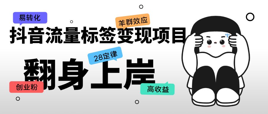 （5514期）抖音流量标签变现项目，抖音创业粉轻松转化，单价高收益简单(利用抖音大流量平台进行互联网创业的实操指南)