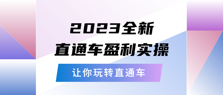 （5714期）2023全新直通车·盈利实操：从底层，策略到搭建，让你玩转直通车(深度解析直通车运营从底层逻辑到实战策略)