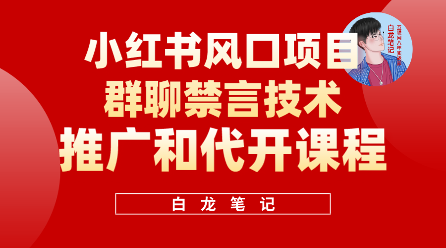 （5973期）小红书风口项目日入300+，小红书群聊禁言技术代开项目，适合新手操作(小红书风口项目群聊禁言技术代开，轻松月入300+)