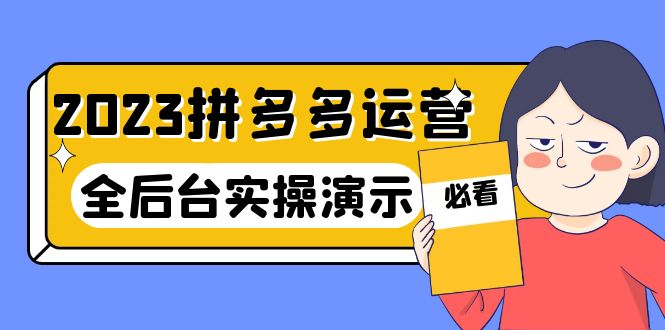 （6152期）2023拼多多·运营：14节干货实战课，拒绝-口嗨，全后台实操演示(全面掌握拼多多运营技巧，助力业绩提升)