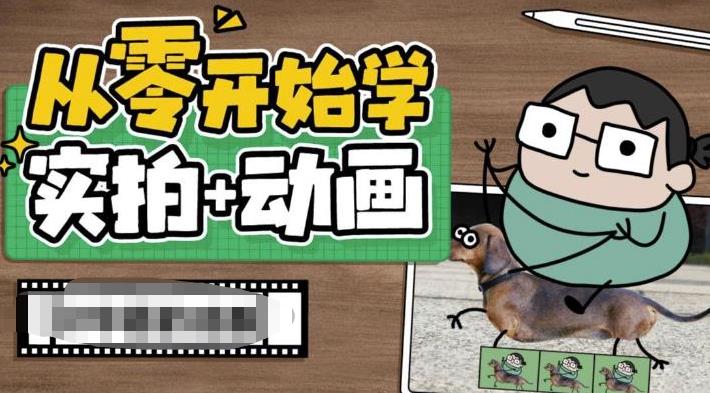 （6570期）从零开始学实拍加动画，实拍加动画创意教程（49节视频课）(全面掌握实拍加动画技术，打造生动有趣的视频作品)