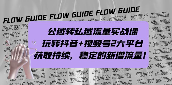 （7064期）公域转私域流量实战课，玩转抖音+视频号2大平台，获取持续，稳定的新增流量(深度解析抖音与视频号公域转私域流量实战策略)