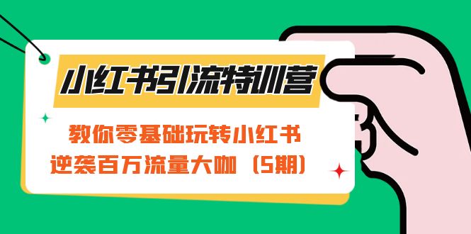 （7211期）小红书引流特训营-第5期：教你零基础玩转小红书，逆袭百万流量大咖(掌握小红书引流秘诀，零基础也能成为流量大咖)