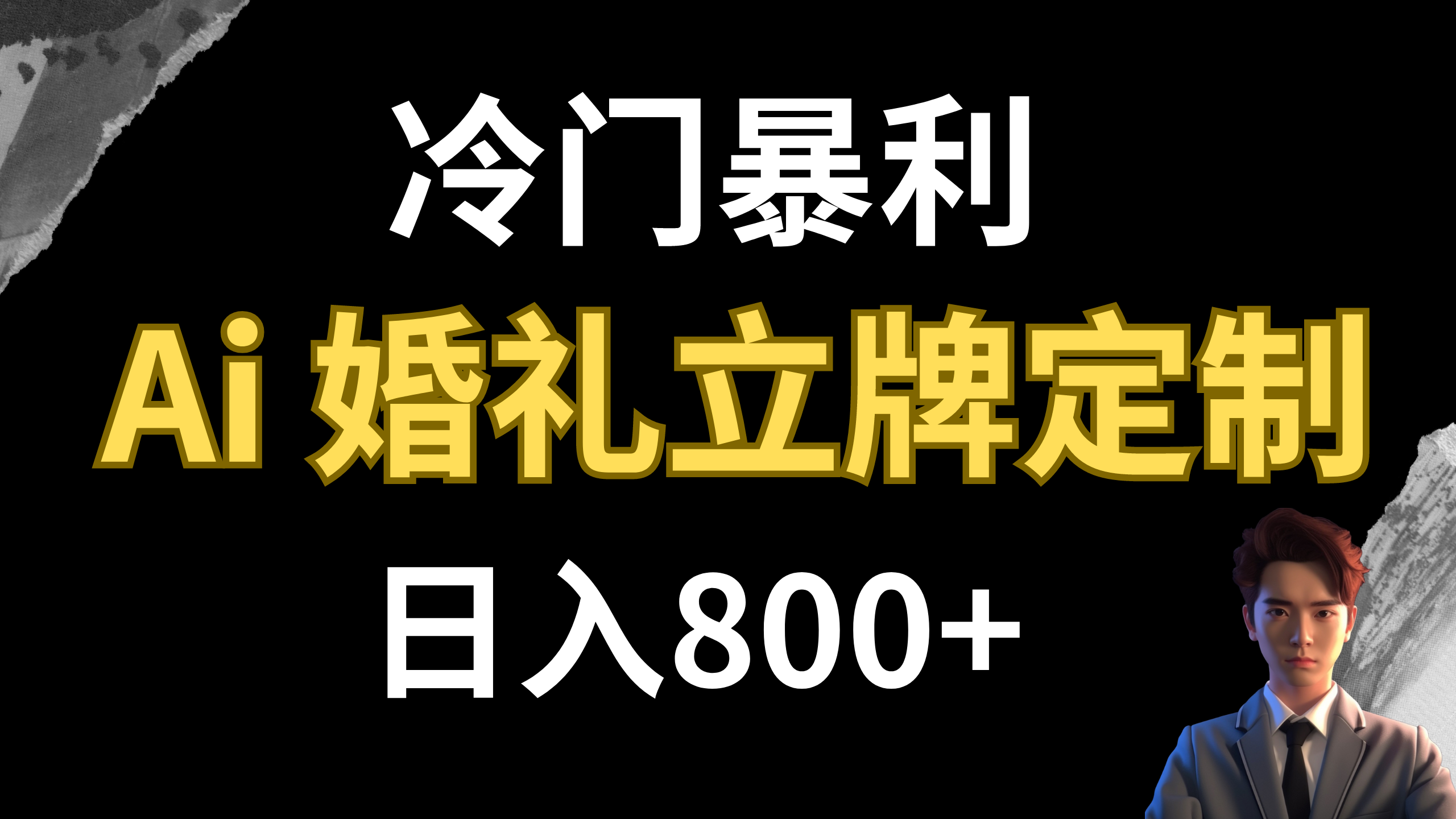 （7770期）冷门暴利项目 AI婚礼立牌定制 日入800+(探索AI婚礼立牌定制冷门暴利项目的新机遇)