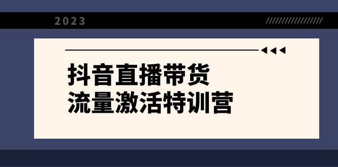 mp5222期-抖音直播带货-流量激活特训营，入行新手小白主播必学（21节课+资料）(“全面掌握抖音直播带货技巧，打造高效盈利模式”)