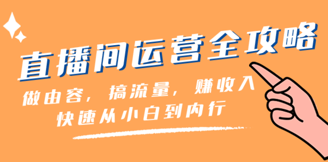 （8242期）直播间-运营全攻略：做由容，搞流量，赚收入一快速从小白到内行（46节课）(直播间运营全攻略从小白到内行的实战指南)