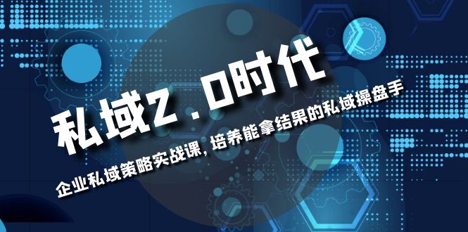 （8291期）私域-2.0时代：企业私域策略实战课，培养能拿结果的私域操盘手(探索新时代下的企业私域策略实战技巧)