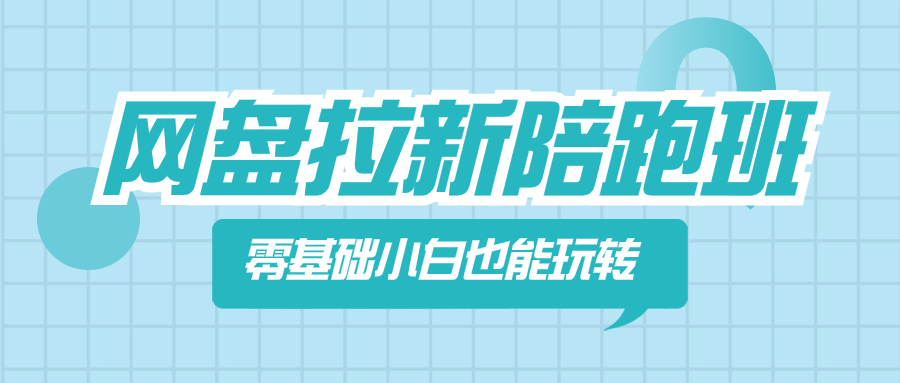 （8329期）网盘拉新陪跑班，零基础小白也能玩转网盘拉新(探索网盘拉新项目零基础小白也能轻松上手)