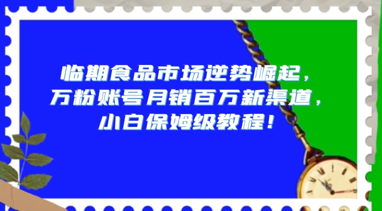 mp5669期-临期食品市场逆势崛起，万粉账号月销百万新渠道，小白保姆级教程【揭秘】