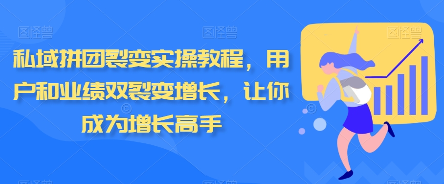 mp6229期-私域拼团裂变实操教程，用户和业绩双裂变增长，让你成为增长高手