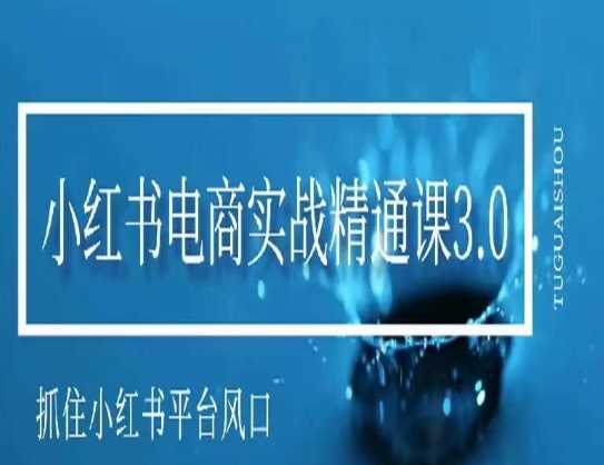 mp6534期-小红书电商实战精通课3.0，抓住小红书平台的风口，不错过有一个赚钱的机会