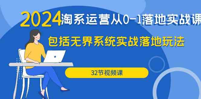 fy3578期-2024淘系运营从0-1落地实战课：包括无界系统实战落地玩法（32节）