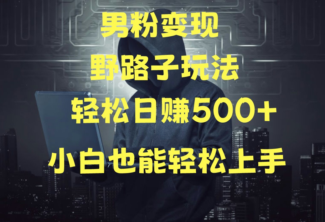 fy3593期-当下最火男粉变现项目月入5W+，小白也能轻松盈利