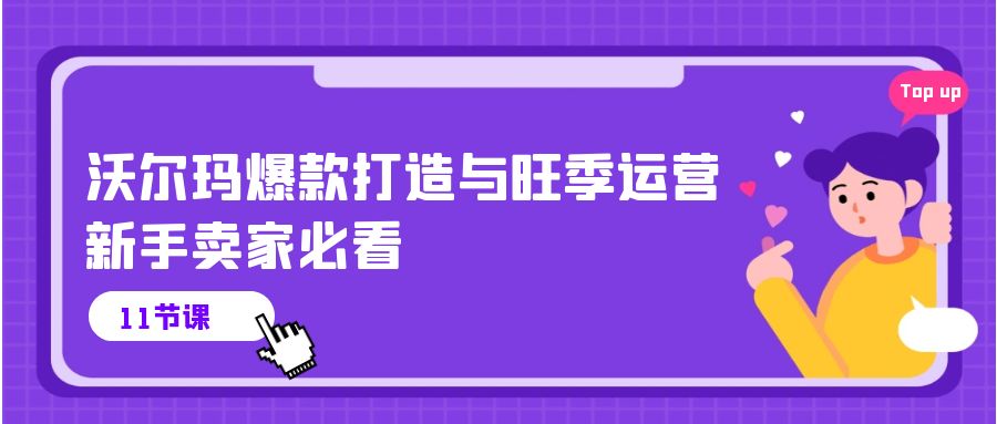 fy4010期-沃尔玛爆款打造与旺季运营，新手卖家必看（11节视频课）