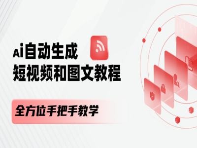 mp9490期-AI自动生成短视频和图文课程，全方位手把手教学