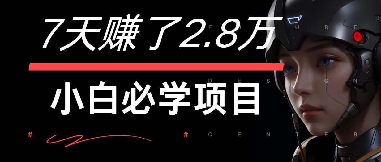 fy6036期-7天赚了2.8万！每单利润最少500+，轻松月入7万+小白有手就行