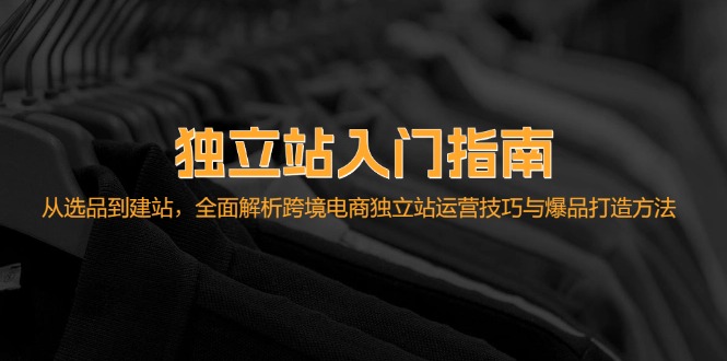 fy7138期-独立站入门指南：从选品到建站，全面解析跨境电商独立站运营技巧与爆品打造方法