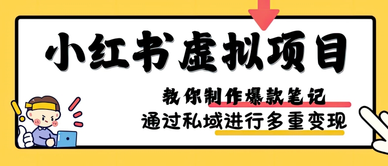 mp12611期-小红书虚拟项目实战，爆款笔记制作，矩阵放大玩法分享